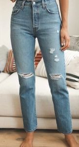 N/WOT Women's Levi's Premium 501 High Rise Original Denim Jeans 28×32